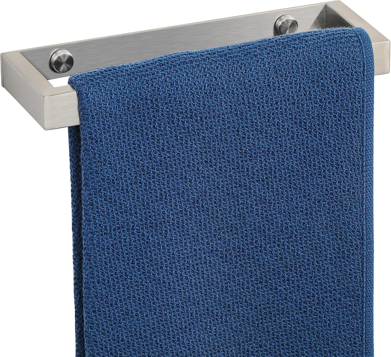 SAYAYO Towel Bar for Bathroom Black, 12 Inch Hand Towel Holder Self Adhesive Towel Rack Sticky Stainless Steel Wall Mounted, No Drill