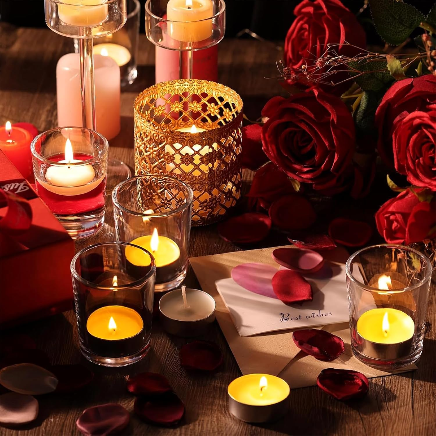 Pack of 24 Beeswax Candles, Tea Lights Fragrance, Natural Organic Tea Lights without Fragrance - Smokeless and Clean Burning with over 4 Hours Burning Time Cosy Atmosphere Thanks to Pleasant Beeswax image number 2