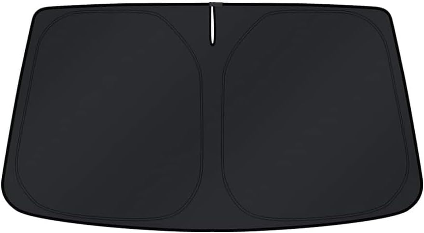 Windshield Sun Shade Fit for Chevrolet/Chevy Silverado 1500 2019-2024 2025 Accessories, Foldable Window Shade Sun Visor Blocks UV Rays image number 2