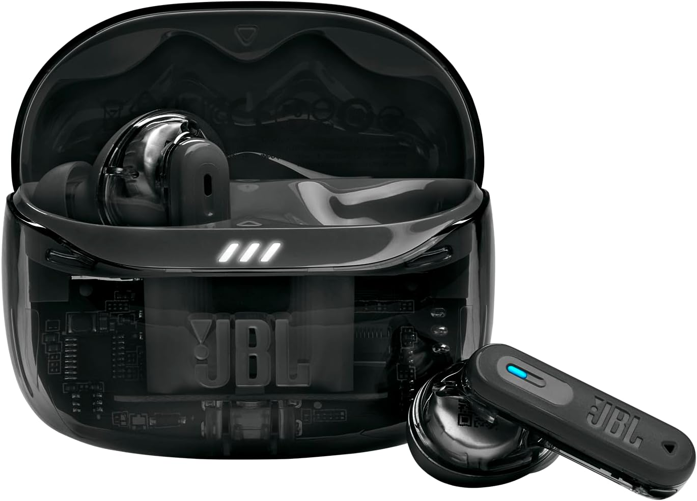 JBL Tune Beam 2 Wireless Bluetooth In-Ear Headphones with Noise Cancelling, 48 Hours Playback Time, IP54 Water and Dust Proof, Multipoint Connection, Ergonomic Design, Ghost Black image number 5