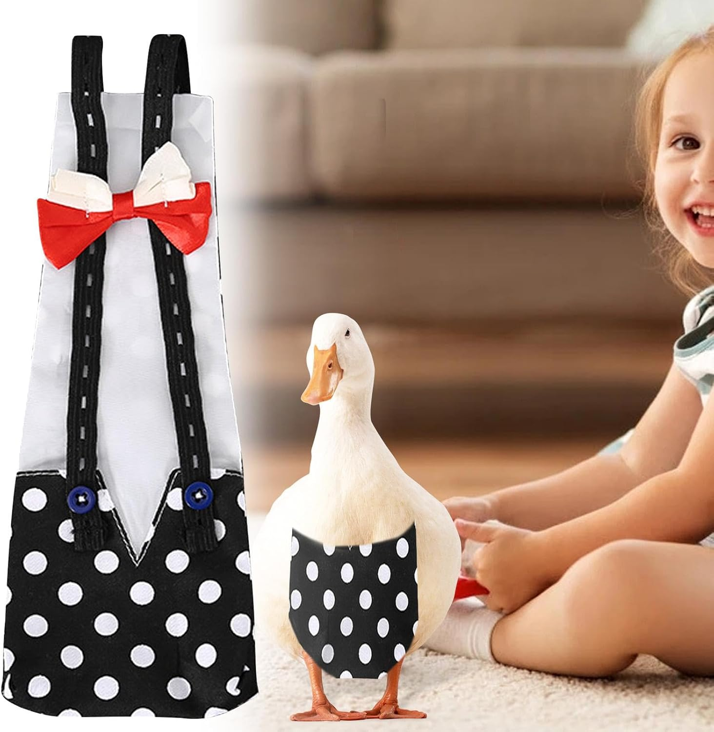 Chicken Nappies, Nappies for Ducks, Poultry Nappies for Pets, Adjustable Duck Nappies, Washable Chicken Nappies, Reusable Nappies for Poultry, Chicken and Duck Supplies image number 5