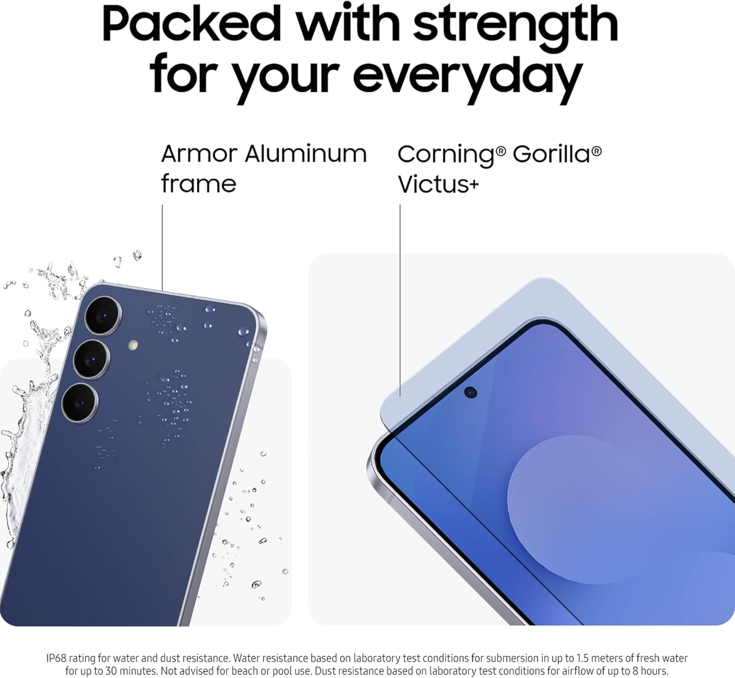 Samsung Galaxy S25 FE, AI Phone, Slim & Lighter Design, 6.7&rdquo; FHD Display, 50 MP Camera, Exynos 2400, 256 GB Storage, 8 GB Memory, 4900 Mah Battery - Navy