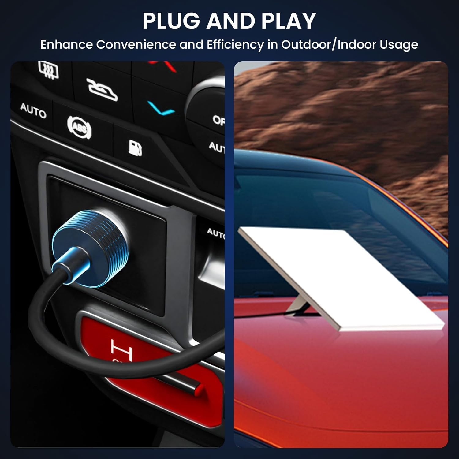 Starlink Mini 12V Cable - 12-48V Car Cigarette Lighter to DC Power Cable Adapter Charging Cord for Star Link Mini Car, Rvs, Trucks & Ship (5M/16.4FT) image number 6