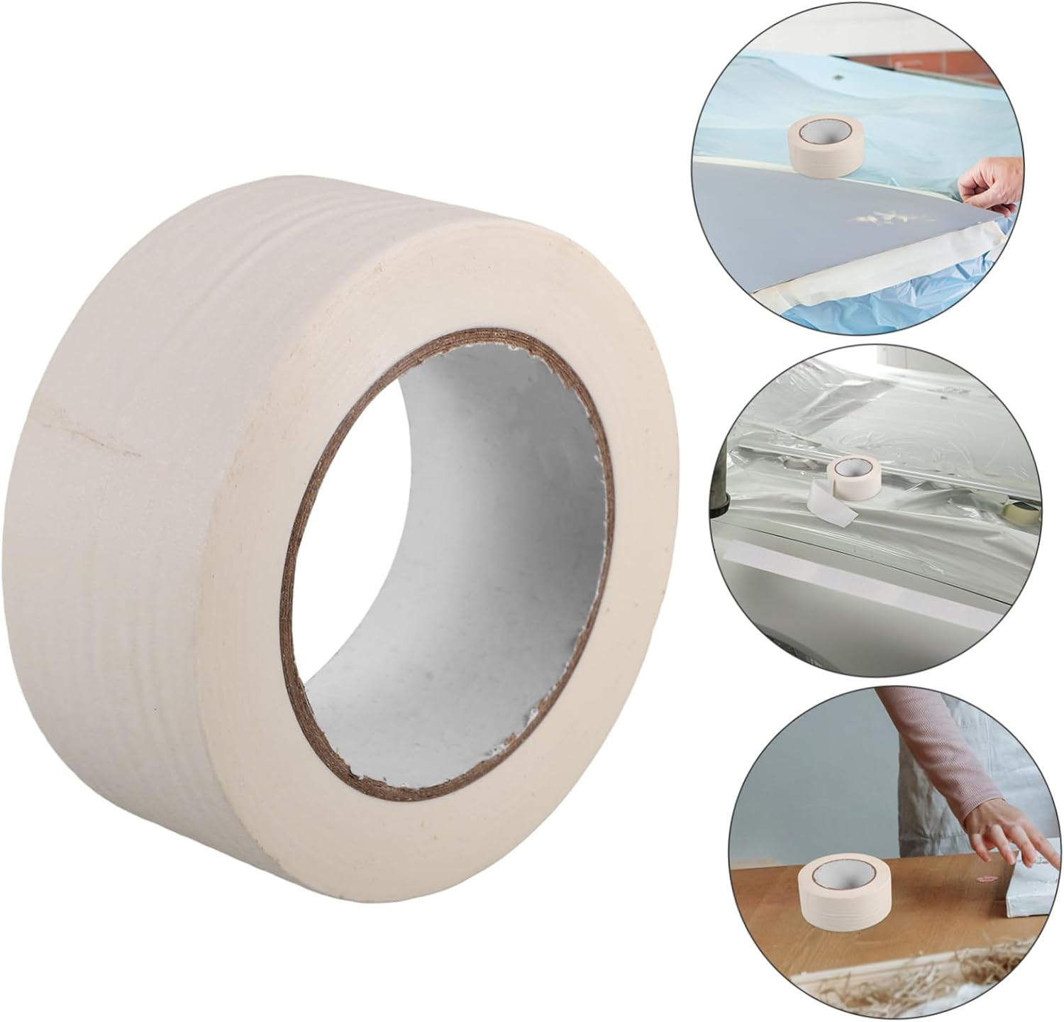 Anneome Automotive Masking Tape 50M Roll Paint Masking Tape -Off Writing Surface image number 3