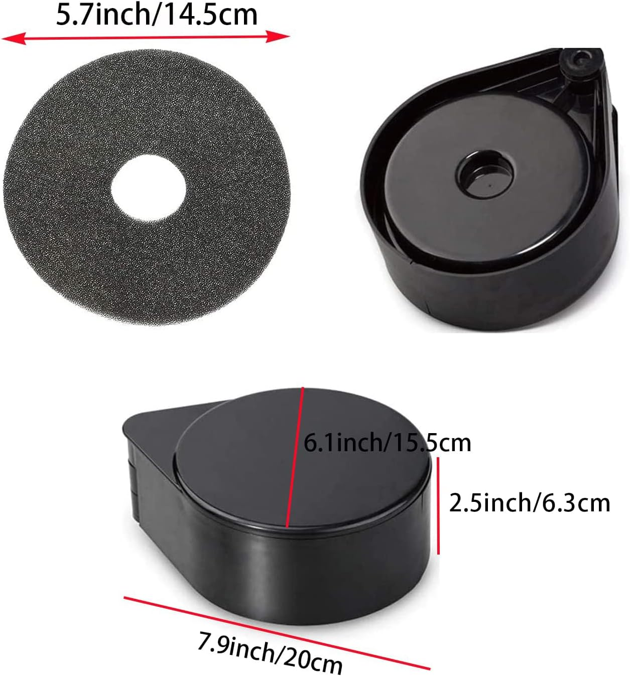 1 Pack 3 Tier Bar Glass Rimmer for Margarita and Cocktail, Bartender Tool,Salt Box Spice Container image number 1