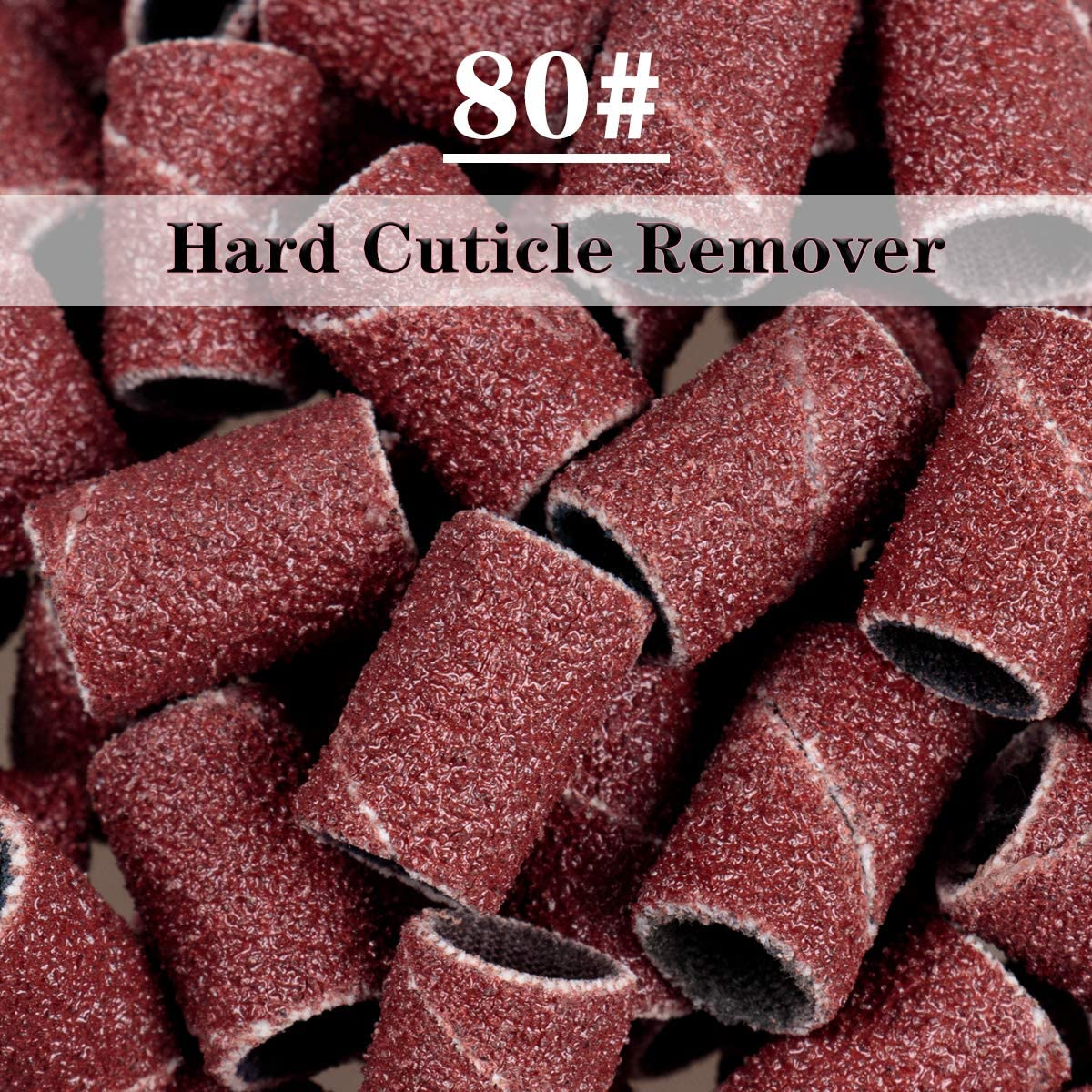 Subay Professional Nail Drill Bits Set 6PCS 3/32Inch, Sanding Bands 300PCS #80#120#180 for Acrylic, Gel Nails, Dip Powder Nails and Manicure Pedicure image number 6