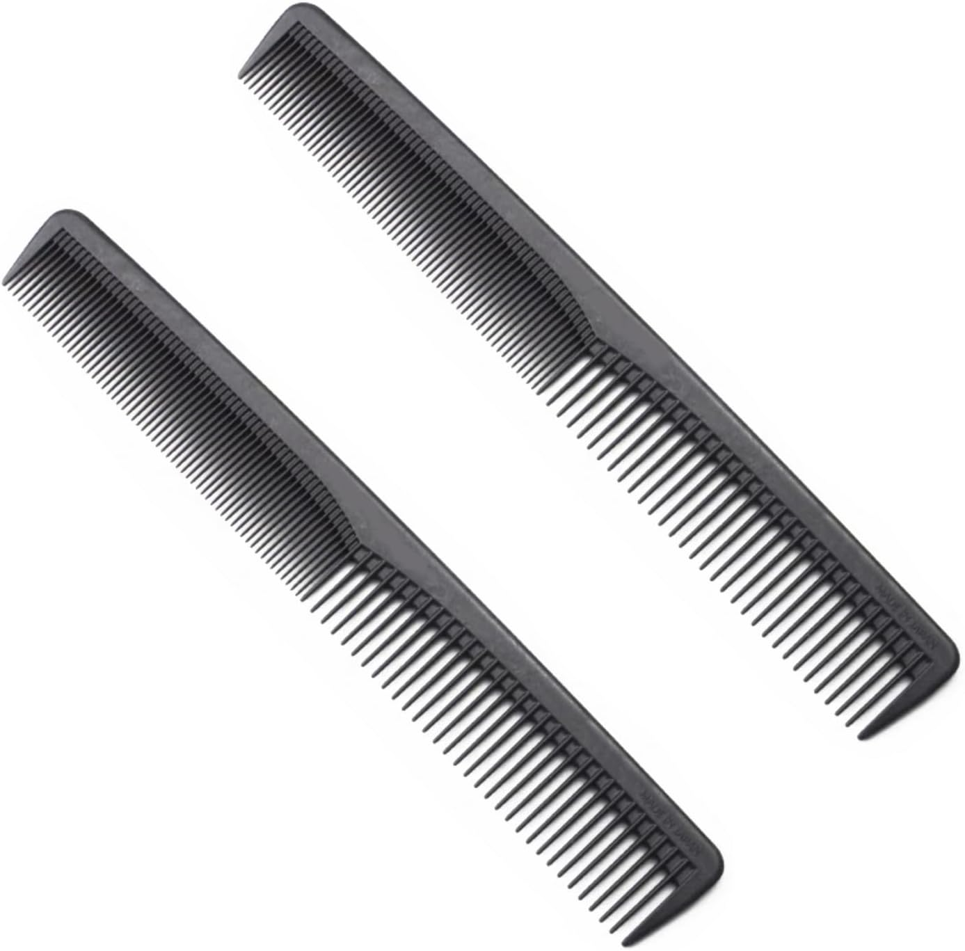 LIANRISES 2Pcs Cutting Comb, Hair Comb Fine Tooth, Barber Comb for Women and Mens Hairdressing Comb, Heat Resistant anti Static, Coarse Fine 2 Teeth image number 2