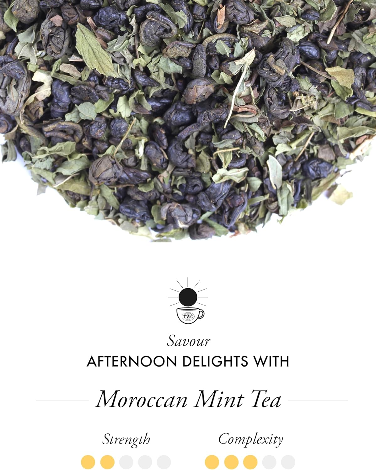 TWG Tea | Moroccan Mint Tea | Green Tea | Spearmint Leaves | 15 Hand Sewn Cotton Teabags | Gift Set image number 4