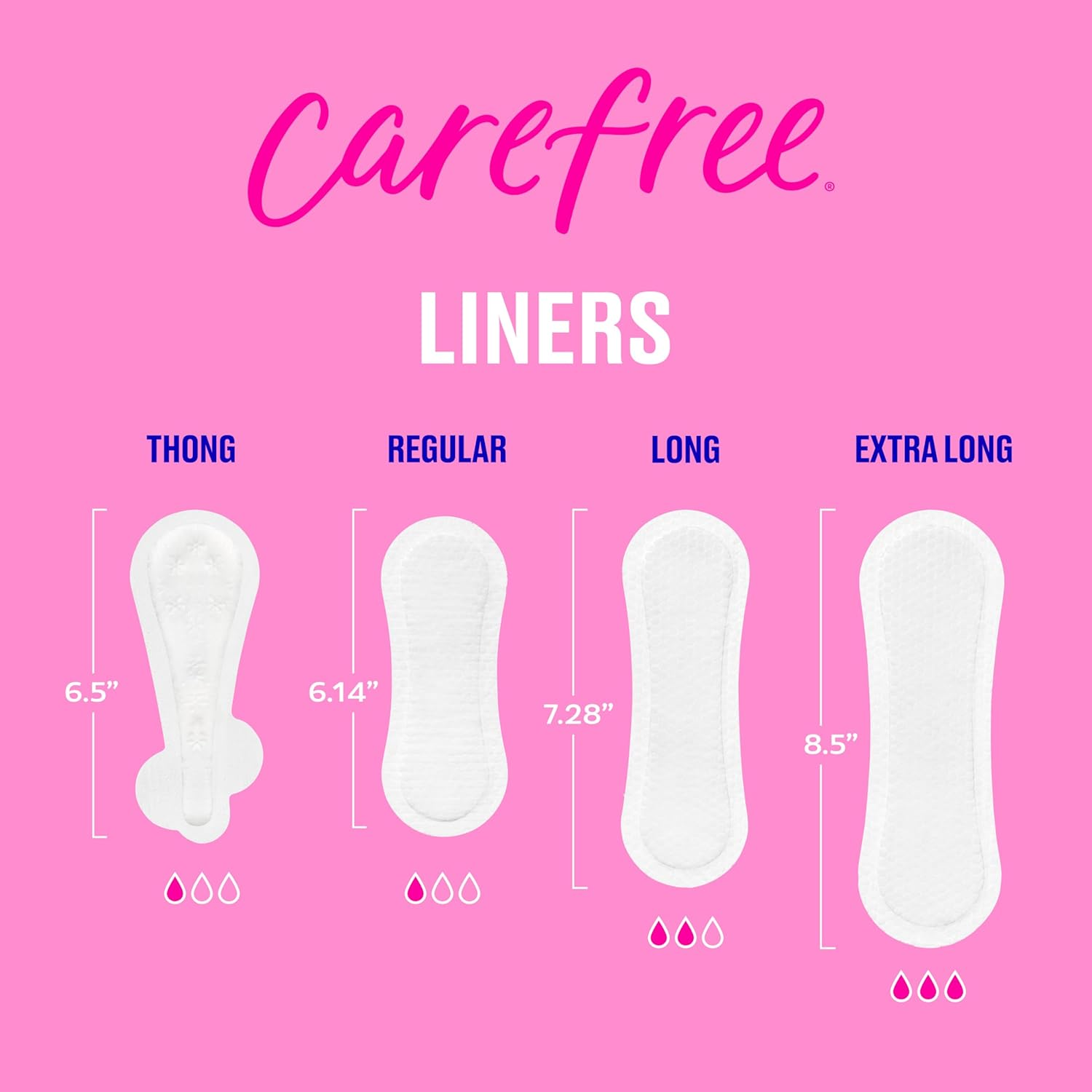 Carefree Thong Regular Unscented Liner, 49 Ounce image number 5