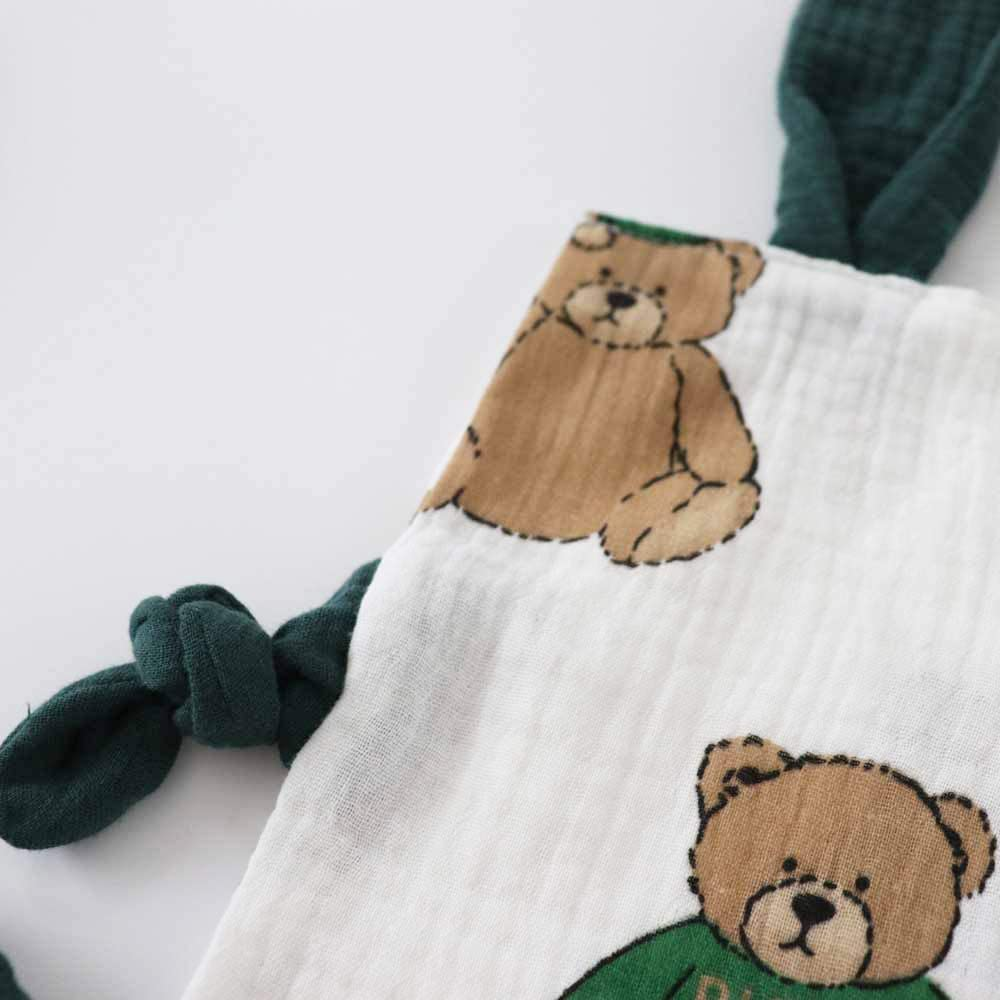 Bunny Security Blanket for Boys and Girls,Cotton Soft Breathable Muslin Soothing Towel Appeasing Toy for Infant and Toddler,2 Pcs Set(Bigbear&Cactus) image number 2