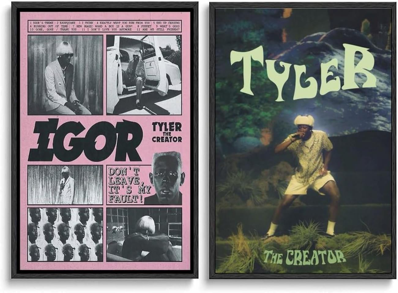 Music Tyler the Art Creator Canvas Poster Poster a Set of 2 Canvas Posters Room Aesthetic Festival Gift Family Bedroom Decor Wall Art Home16X24Inch(40X60Cm) Style image number 2