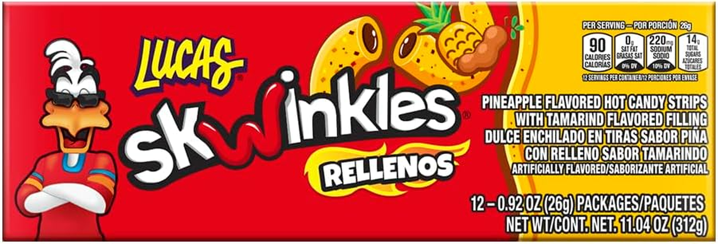 Skwinkles Pineapple Candy Strips 312 G image number 1