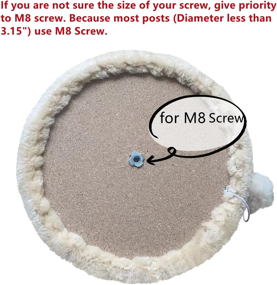 SHENGOCASE 13.5" Cat Tree Tower Accessories Replacement Parts Top Perch Bed Platform, Cat Tower Add on (Semi-Surrounded M8) image number 5