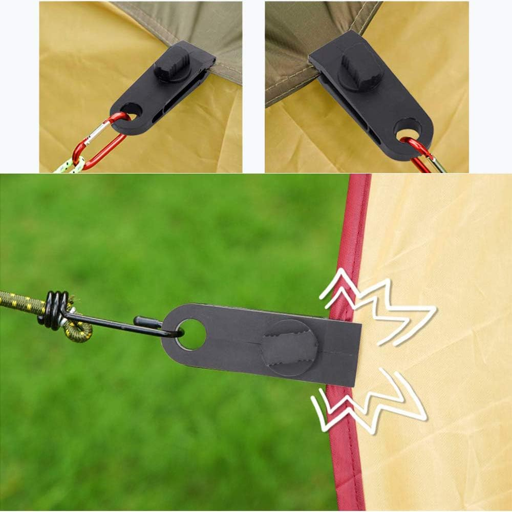 Henglisam Tarp Clips, Heavy Duty Lock Grip, Clamps Withstand 60Mph Strong Wind Fit for Awnings, Outdoor Camping, Caravan Canopies, Car Covers, Swimming Pool Covers (10 Pcs) image number 3