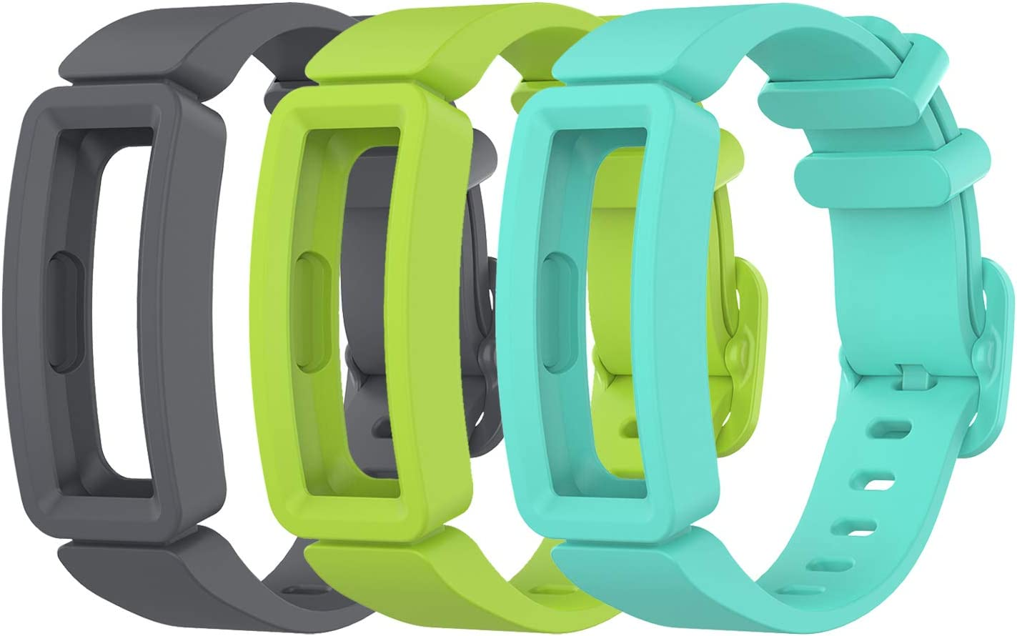 3-Pack Bands Compatible with Fitbit Ace 2 Strap for Kids