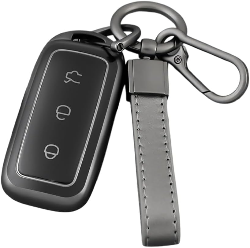 Ontto Car Key Fob Cover Fit for Geely EX5 Galaxy L6 L7 E8 E5 Proton E.Mas 7 2026 2025 2024 Key Holder TPU Smart Key Shell Case Keyring Keychain Auto Styling Accessories 3 Buttons A1