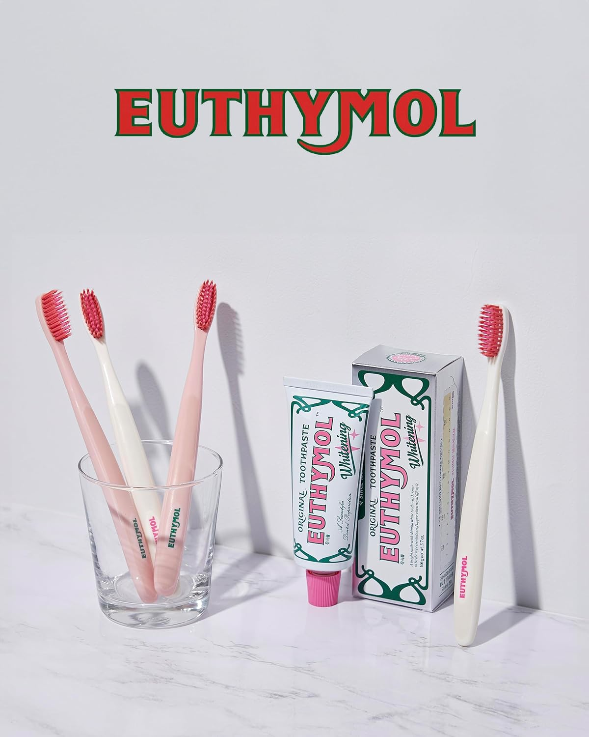 Euthymol Whitening Toothbrush (White, 6 Count) - Premium Soft Dual-Tension Bristles. Advanced Plaque Removal, Stain Reduction. image number 3