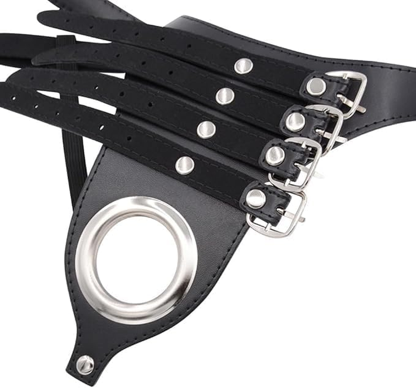 Chastity Belt Male Chasity Device Cock Bondage Belts Anti-Off Auxiliary Testicle Chastity Strap Cage Sex Furniture Toys for Men image number 3