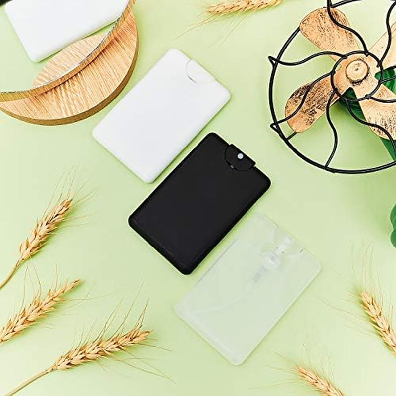 6 Pcs 20 Ml/ 0.67 Oz Refillable Perfume Flat Spray Bottles Card Type Fine Mist Plastic Bottle Portable Small Moisturizing Container for Perfume Sanitizer Hand Sprays Liquid image number 2