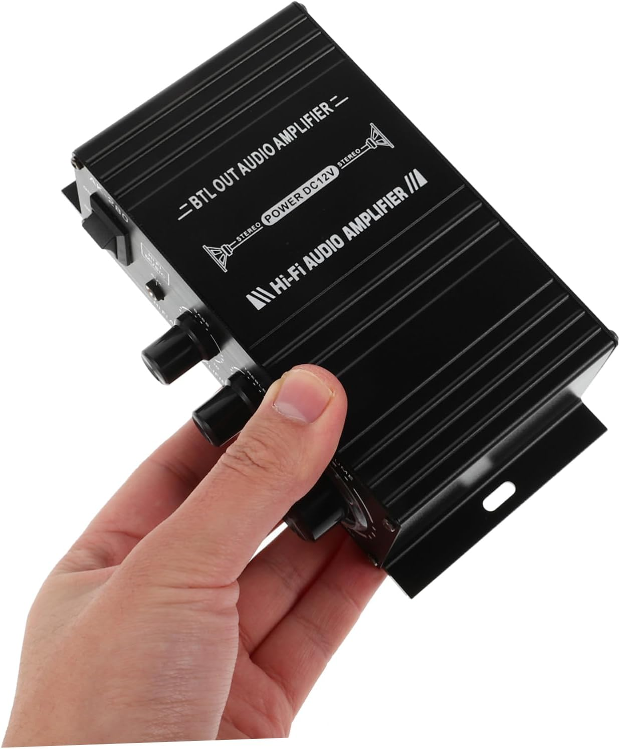 BELLIFFY Portable Car Amplifier Mini Power Amplifier for Motorcycle and Computer Compact Audio Amp Speaker for Home Use image number 2