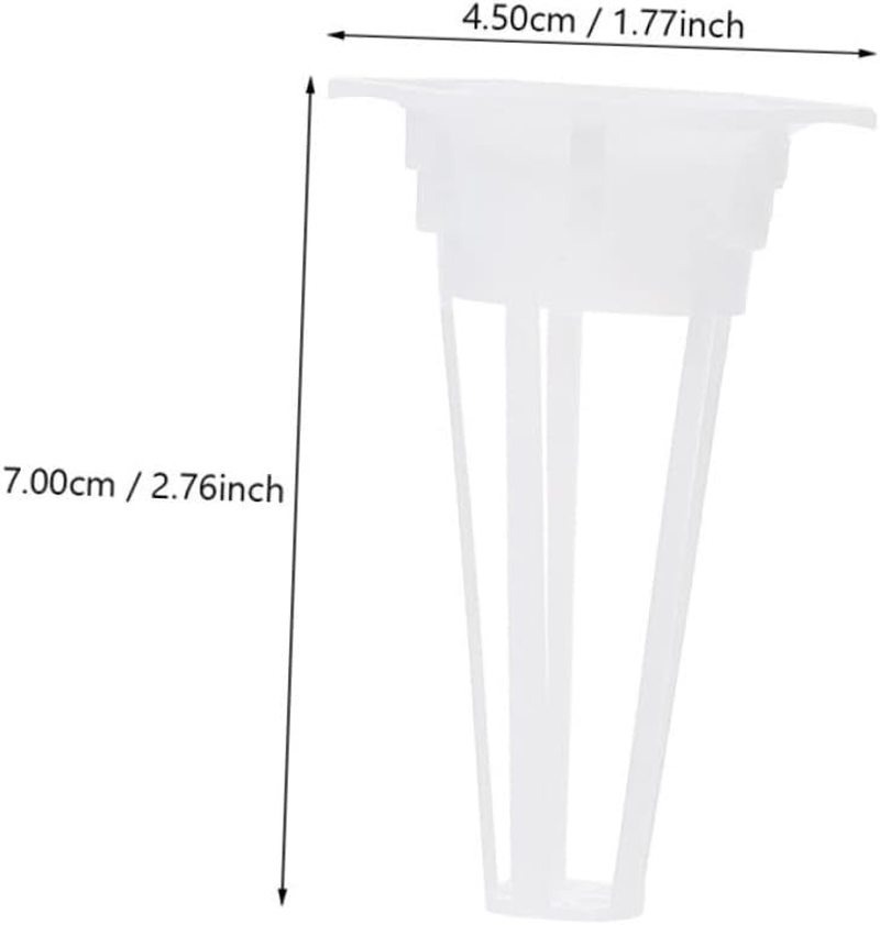 Yardwe 100Pcs Hydroponic Net Pots Mesh Cups for Plants Slotted Plastic Gardening Plant Baskets Grow Basket for Seedling Nursery and Hydroponic Systems image number 1