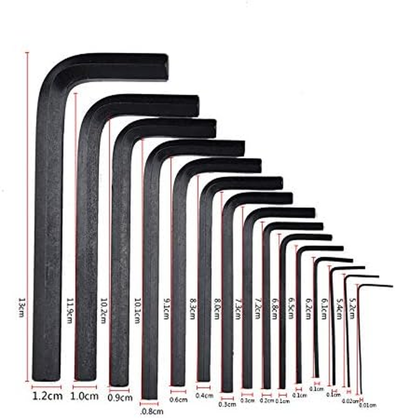 Tootoo 31Pc Allen Key Set Metric & Imperial Combination Hex Wrench Keys with T-Handle image number 6