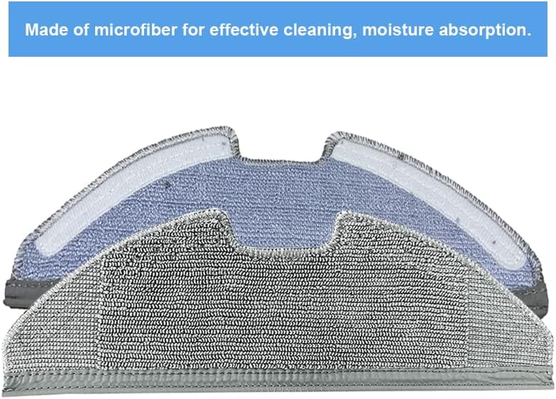 Replacement Parts Washable Mopping Clothes for Eufy Robovac G10 Hybrid,G20 Hybrid,G30 Hybrid, Robot Vacuum Cleaner Mops Accessory, 3-Pack Reusable Mop Pads