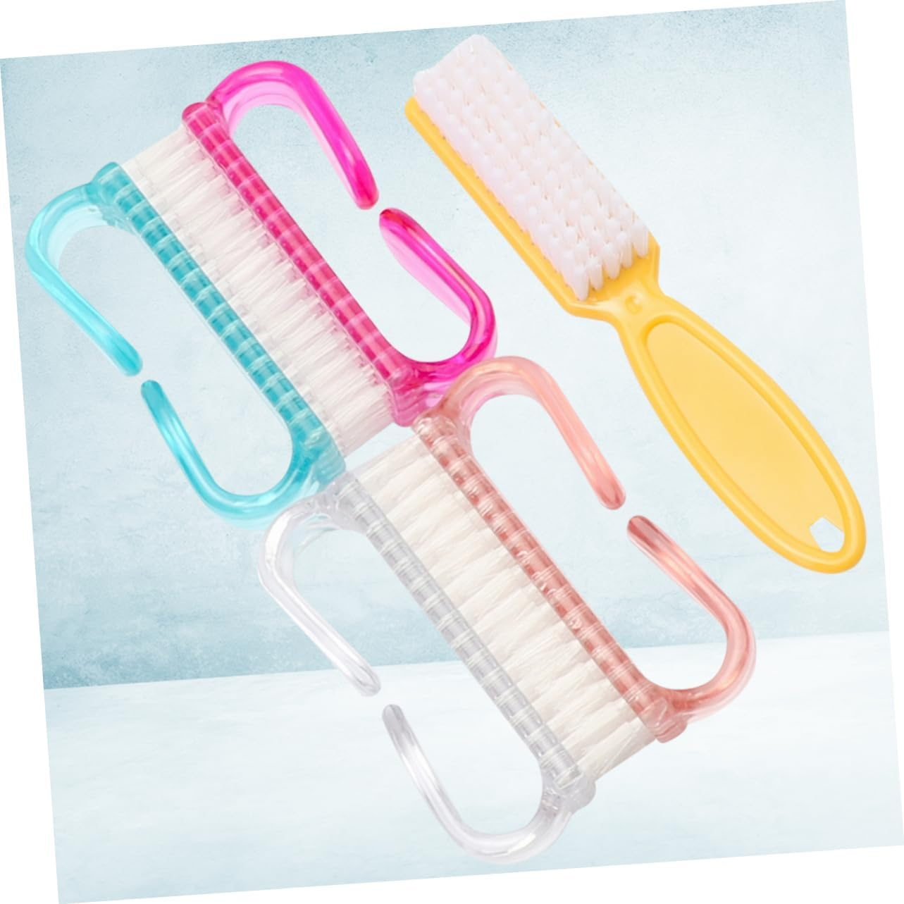 FRCOLOR Sturdy Nail Brush for Nail Art and Manicure Cleaning Dust and Filing Residue Comfortable Handle Design image number 2