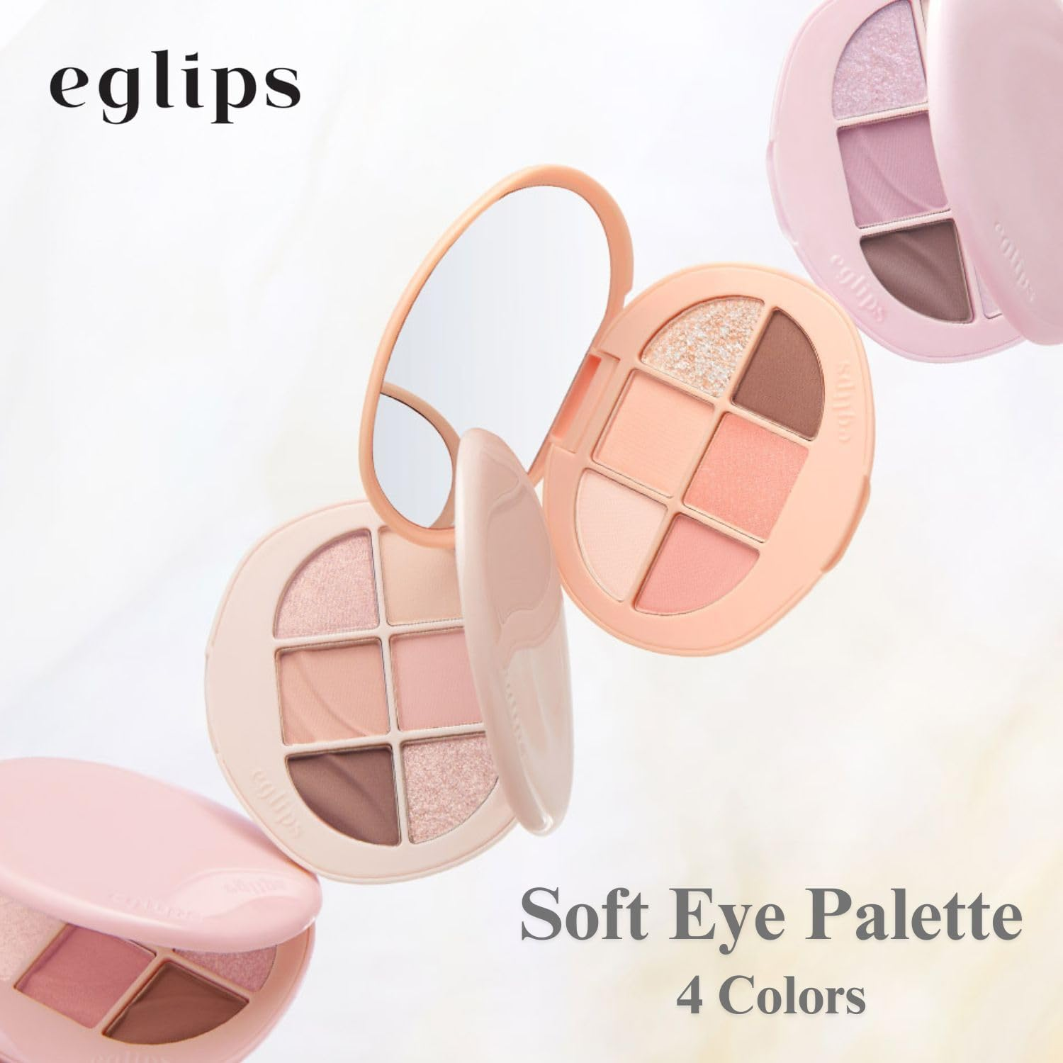 EGLIPS Soft Eye Palette - All-In-1 Multi-Use Eyeshadow Palette Smooth Matte Texture & Shimmer & Glitter Blendable Shades Lightweight Buildable Korean Makeup K-Beauty (04 SUN-KISSED) - 01 Ripple Bloom image number 7