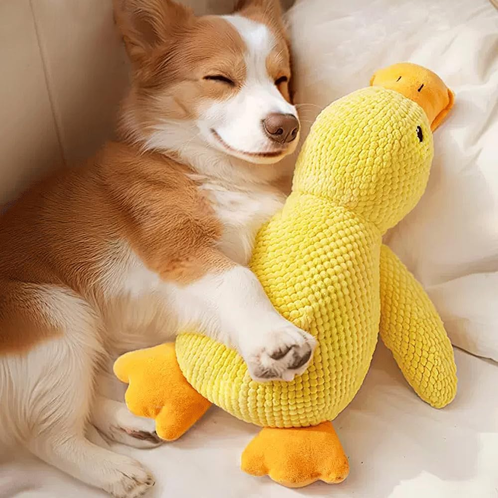 Speedy Panther Plush Dog Toy for Large Dogs, Duck Squeaky Pet Toys, Soft Puppy Toy for Small Medium Large Dogs - 35CM