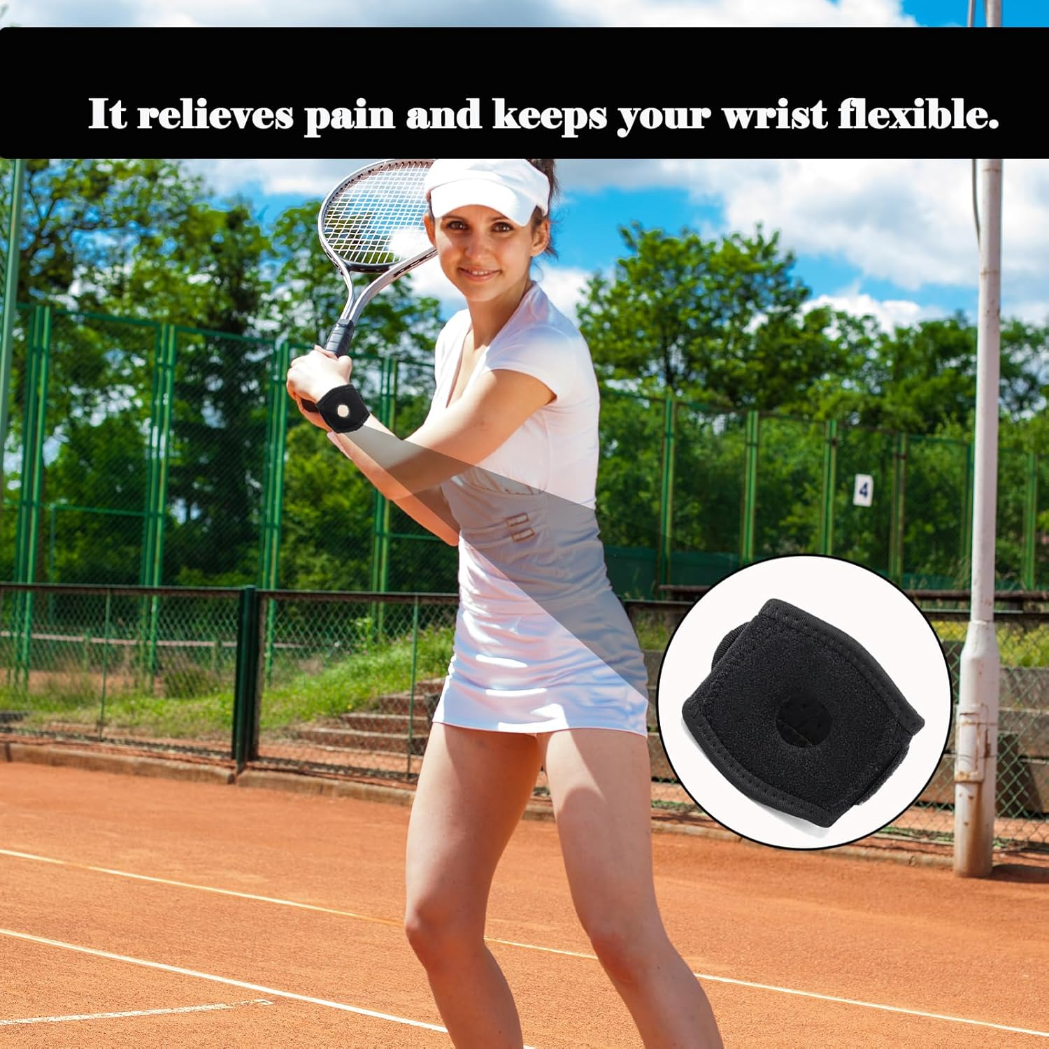 2 PCS TFCC Wrist Brace, Adjustable Wrist Widget, Wrist Support Strap for Weight Bearing Strain Pain Relief, Strap for TFCC Tear - Ulnar Sided Wrist Pain, Left and Right Straps for Exercise (Black) image number 4