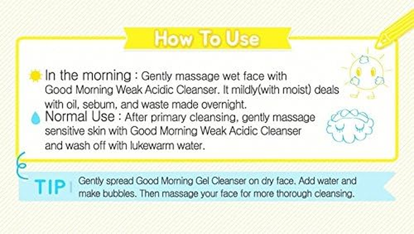 [Cosrx] Low Ph Good Morning Gel Cleanser 150Ml - Korean Face Cleanser Wash for Pores Sensitive Oily Acne Skin image number 3
