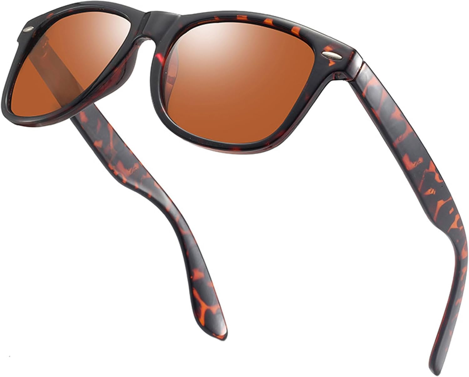 Jueshanzj Polarized Sunglasses Sunglasses Men and Women with the Same Paragraph Sunglasses - Black Frame Green image number 2