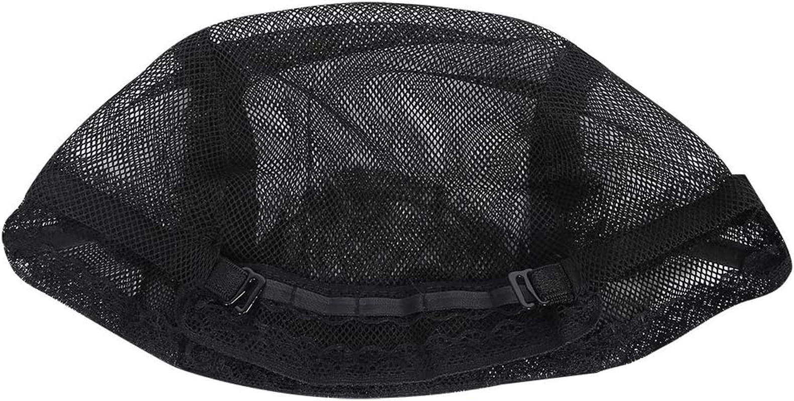 Wig Hair Net Black Hair Net Wig Cap Elastic Dome Hairnet with Adjustable Strap for Wigs Making image number 2