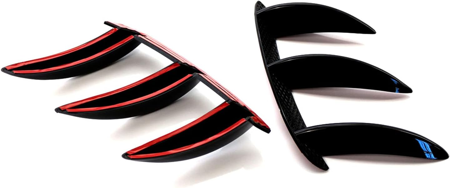 RAYWE 1 Pair Car Rear Lip Bumper Canards Vents Replacement for Mercedes Benz W176 A200 A250 A45 AMG image number 3