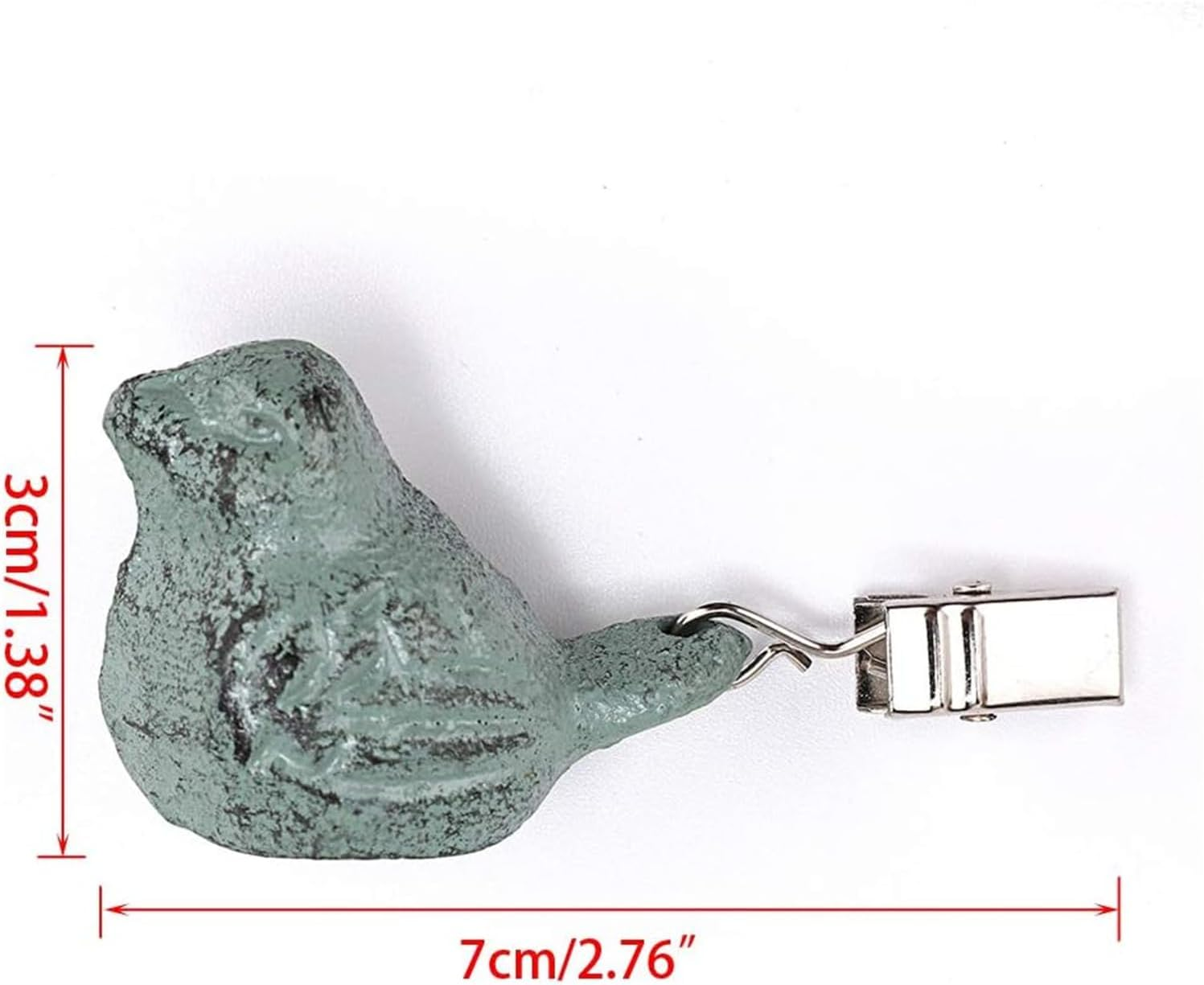 Set of 4 Cast Iron Antique Bird Heavy Tablecloth Clips Pendant Tablecloth Weights Kit with Cast Iron Antique Birds, Cloth Weights Clip for Outdoor Garden Party Picnic Tablecloths image number 5