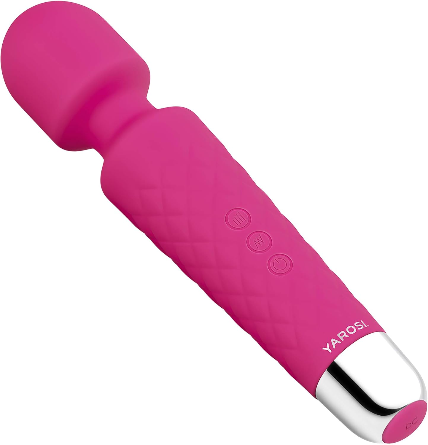 Cordless Therapeutic Massager by Yarosi - Strongest Therapeutic Vibrating Power - Best Rated for Travel Gift - Magic Stress Away - Perfect for Muscle Aches and Personal Sports Recovery - USB - Mini - Black