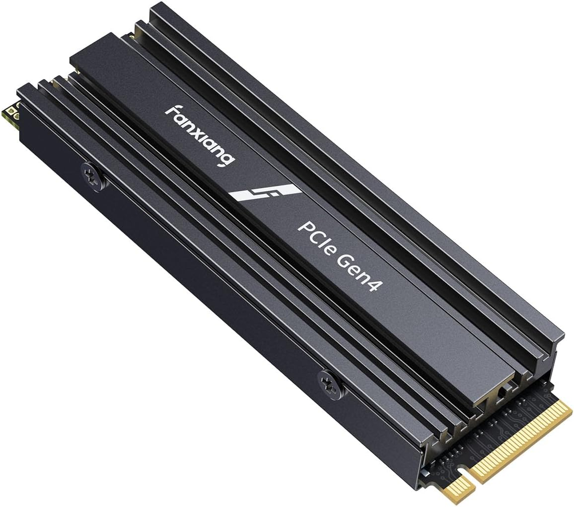 Fanxiang 1TB SSD W/Heatsink M.2 SSD Nvme Pcie Gen4 Gaming SSD M.2 2280, up to 7100Mb/S Compatible with PS5, Internal Solid State Drive for Gamers, Professionals, Creators image number 2