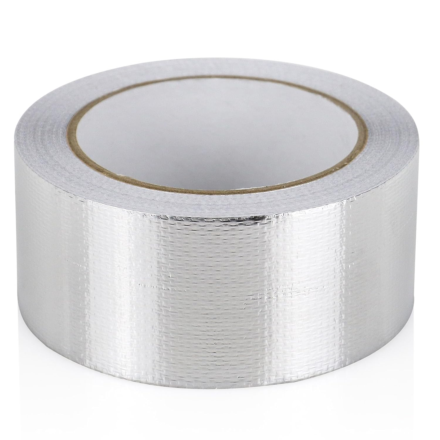 BOMEI PACK 1 Roll Aluminum Foil Heat Shield Tape,Heat Reflective Heat Shield Thermal Barrier Foil Tape,Fiber-Glass Aluminum Foil Tape 2 Inch X 66Feet image number 1