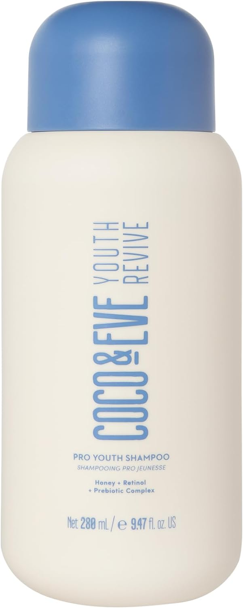 Coco & Eve Pro Youth Shampoo. Anti-Aging, Strength, Shine, Volume. Regulate Dandruff. with Honey, Retinol for Youthful Hydrated Hair. (280 Ml) image number 3