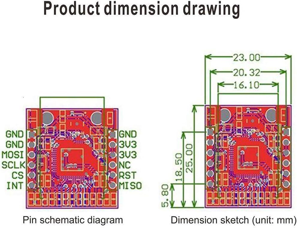 2Pcs W5500 SPI to LAN Ethernet Network Module TCP IP Interface 3.3V 5V for Arduino and DIY image number 1