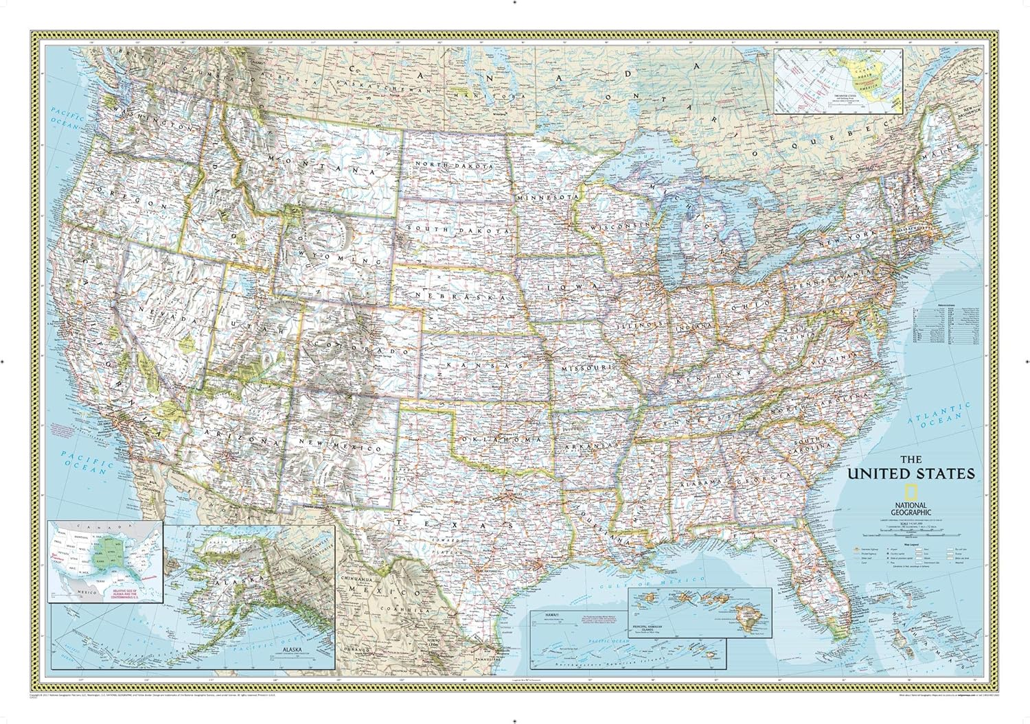 United States Classic, Laminated: Wall Maps U.S. image number 1