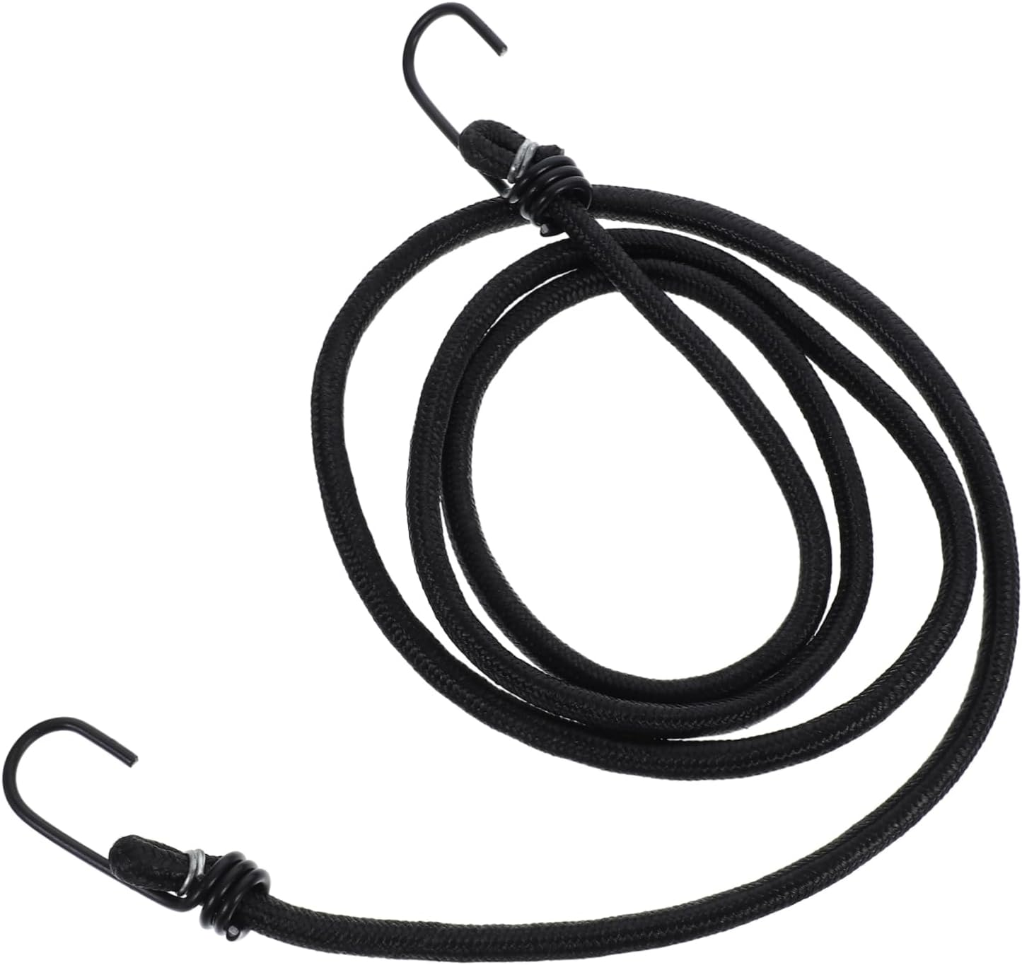 JOINPAYA Elastic Bicycle Luggage Rope with Hooks, High Strength Adjustable Bungee Cord Elastic Tie Strap for Mountain and Fixed Gear Bikes, Black, Suitable for Bikepacking and Outdoor Travel image number 5