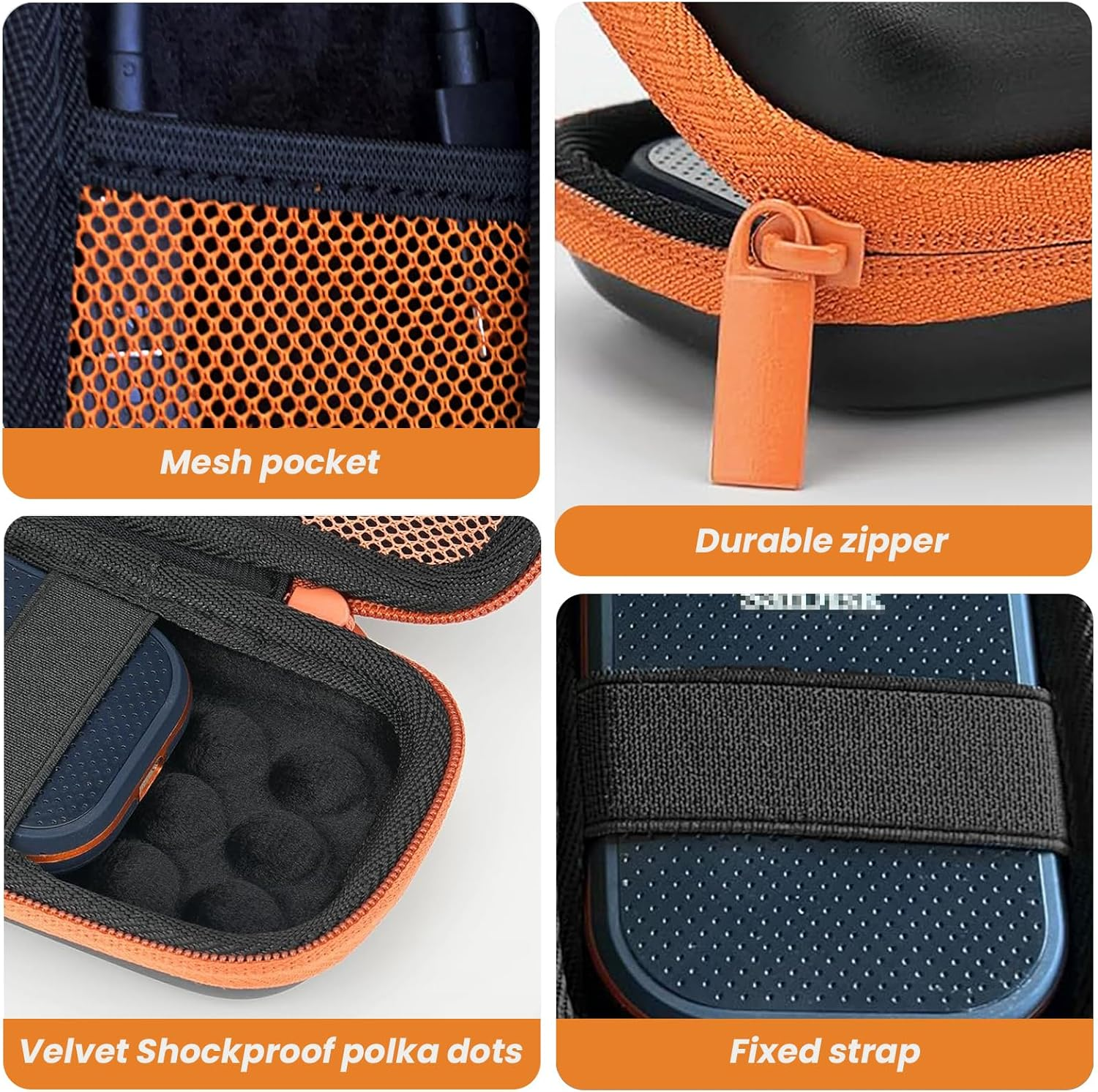 Hard Carrying Case for Sandisk Extreme, Extreme PRO, Portable SSD, Shockproof Travel Protective Storage Case for Solid State Drive image number 1