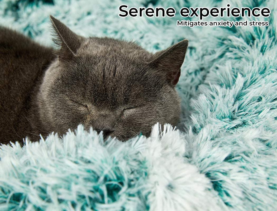 Pawz Replacement Pet Bed Cover Zipper Dog Mattress Plush Warm Washable Teal 110Cm image number 6