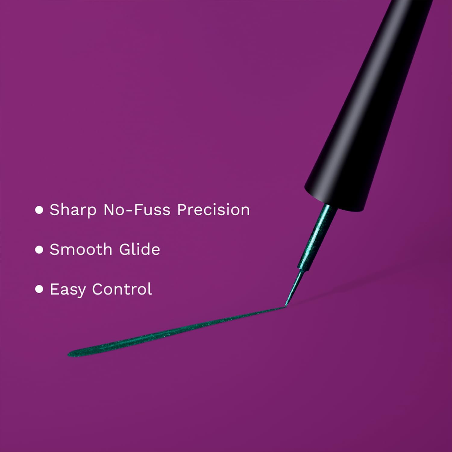 Pilgrim Green Envy Metallic Eyeliner Cream Long Lasting & Smudge Proof Enriched with Argan Oil image number 1