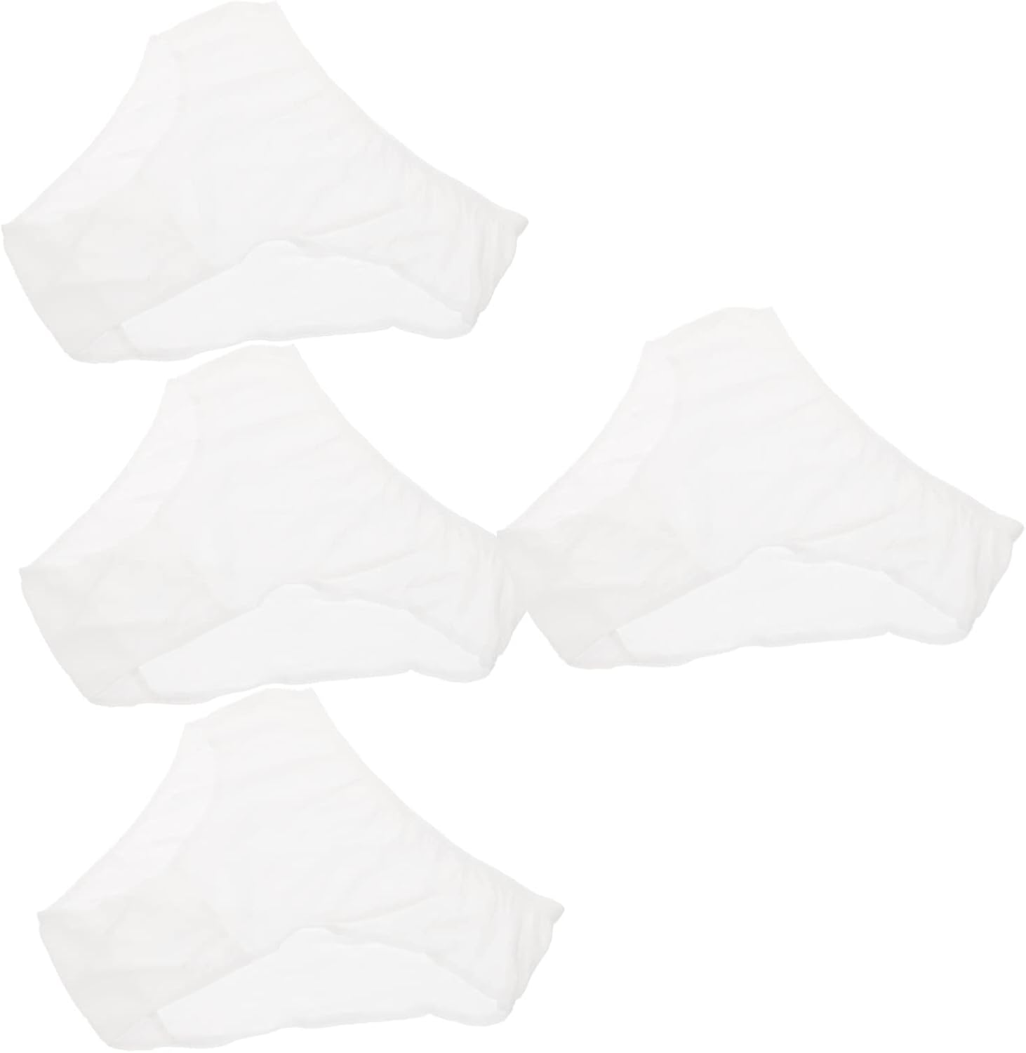 4Pcs Disposable Maternity Underwear XXL Comfortable Postpartum Confinement Underpants White Breathable Portable Elastic Waist for Women image number 4