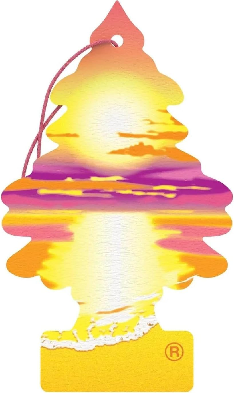 Little Trees Air Freshener Hanging Tree - Sunset Beach | Pack of 24 image number 5