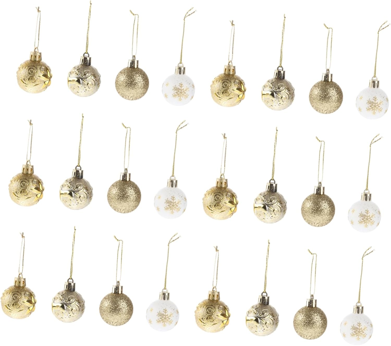 STOBAZA 30Pcs Shiny Christmas Tree Balls Xmas Ornaments for Holiday Decor and Festive Scene Random Colors for Parties and Family Celebrations image number 3