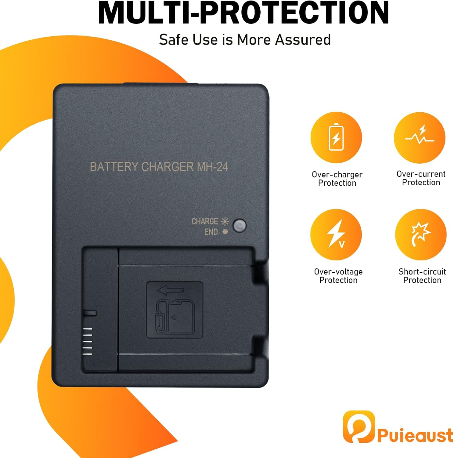 MH-24 Cameras Battery Charger for Nikon EN-EL14 EN-EL14A Battery for Nikon D3100 D3200 D3300 D3400 D3500 D5100 D5200 D5300 D5500 D5600 P7000 P7100 P7700 P7800 SLR Battery Quick Chargers Power Supply image number 3